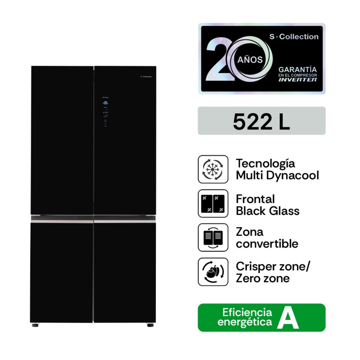 SCOLLECTION - Refrigeradora French Door S-collection Berlin 522l