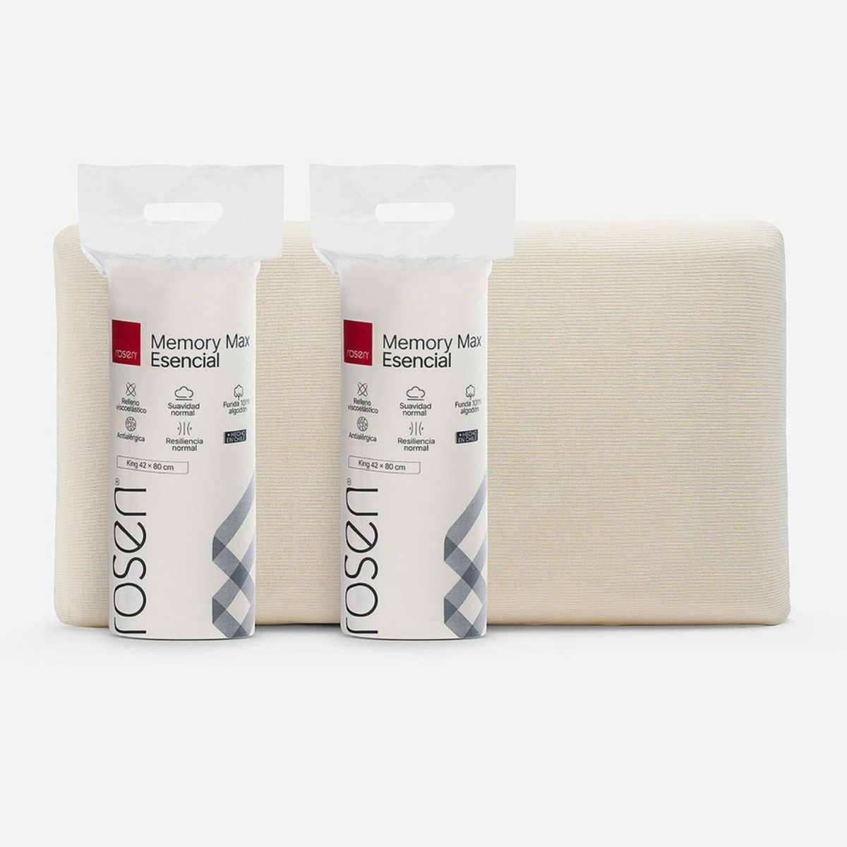 ROSEN - Pack X2 Almohadas Memory Max Esencial King