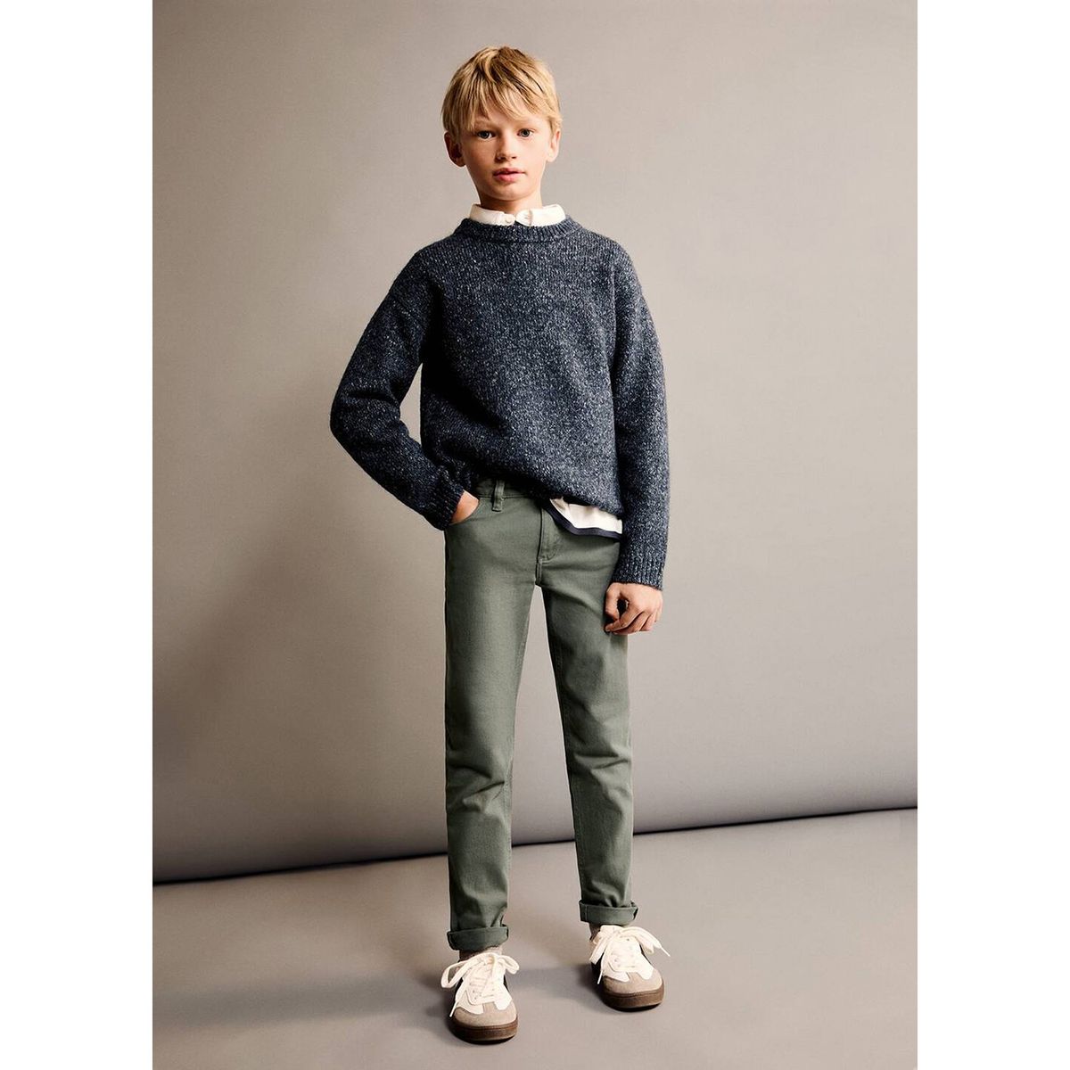 MANGO KIDS - Pantalón Niño Algodón Mango Kids