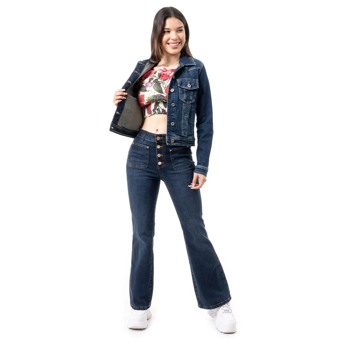 PIONIER - Casaca Jean Algodón Mujer Pionier