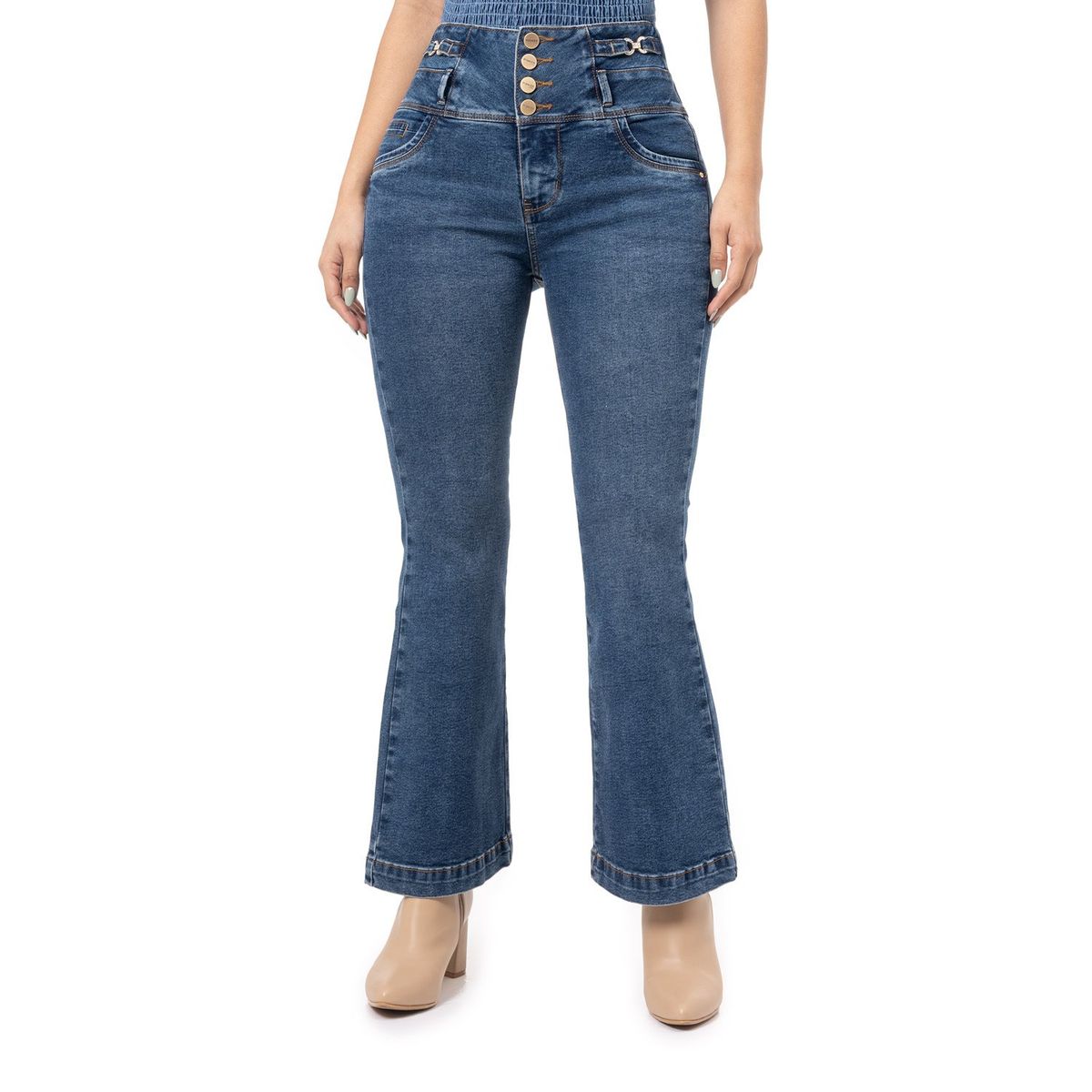 PIONIER - Jean Flare Algodón Mujer Pionier