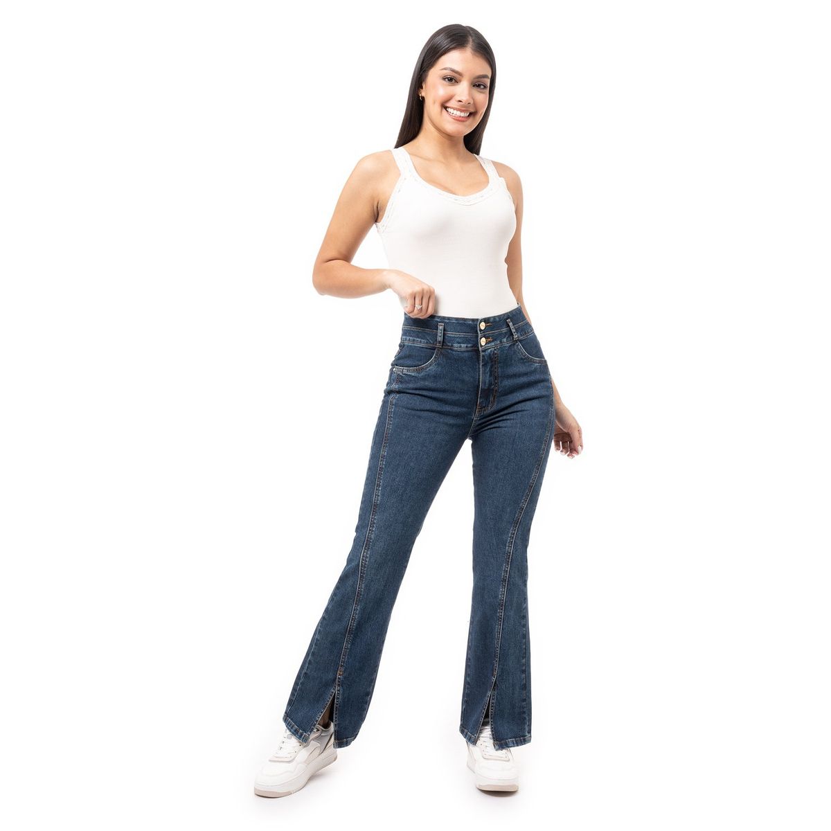 PIONIER - Jean Boot Cut Algodón Mujer Pionier
