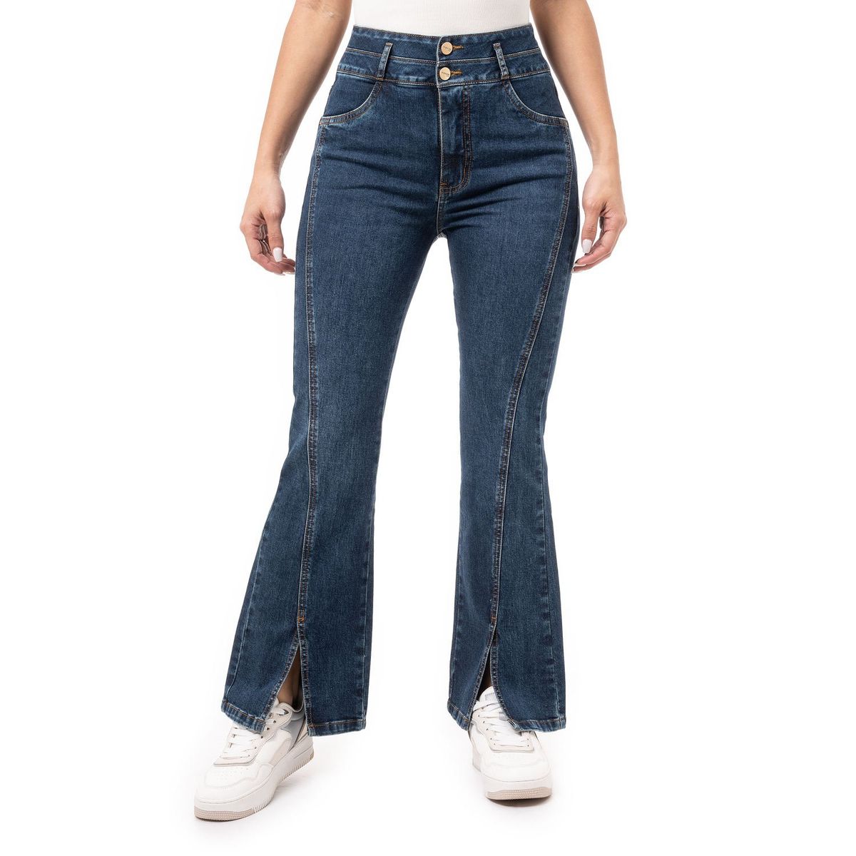 PIONIER - Jean Boot Cut Algodón Mujer Pionier