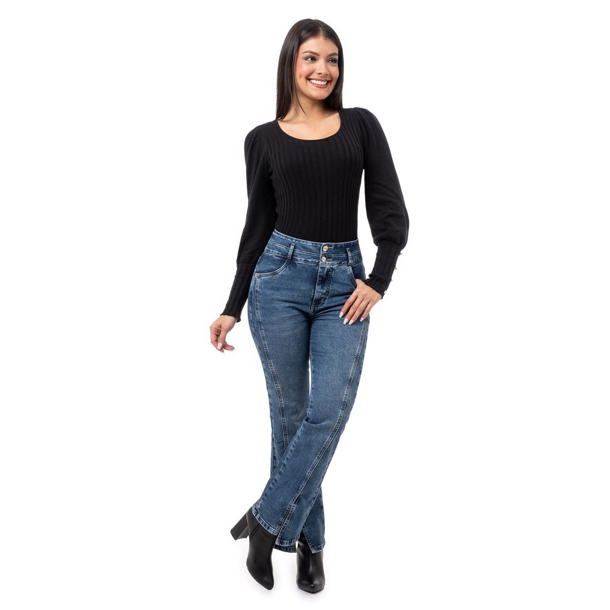PIONIER - Jean Boot Cut Algodón Mujer Pionier