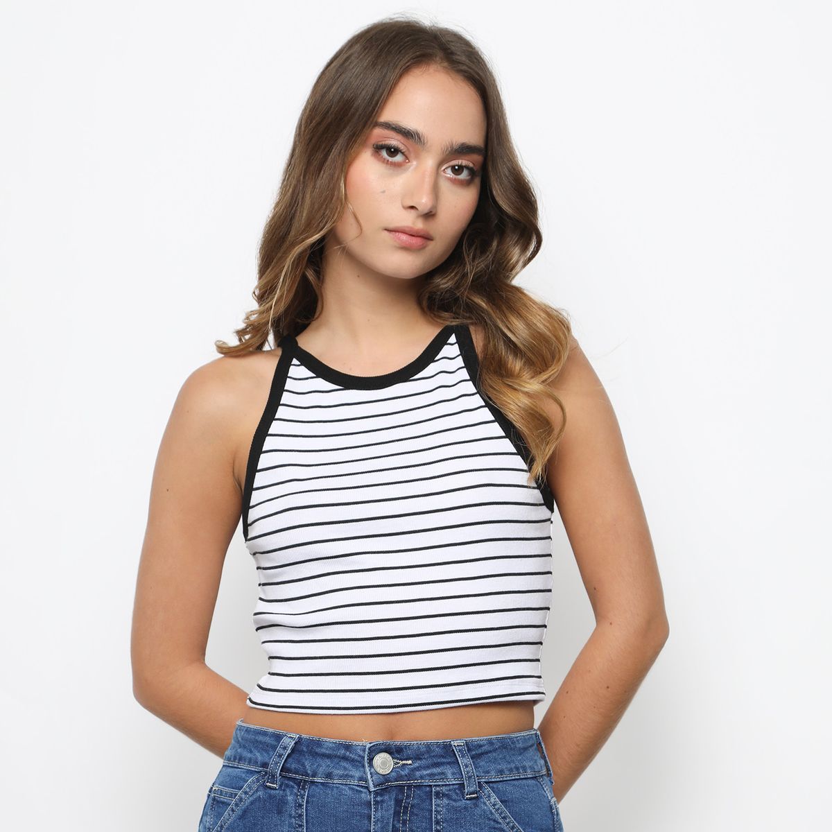 DENIMLAB - Top Sin Mangas Algodón Mujer Denimlab