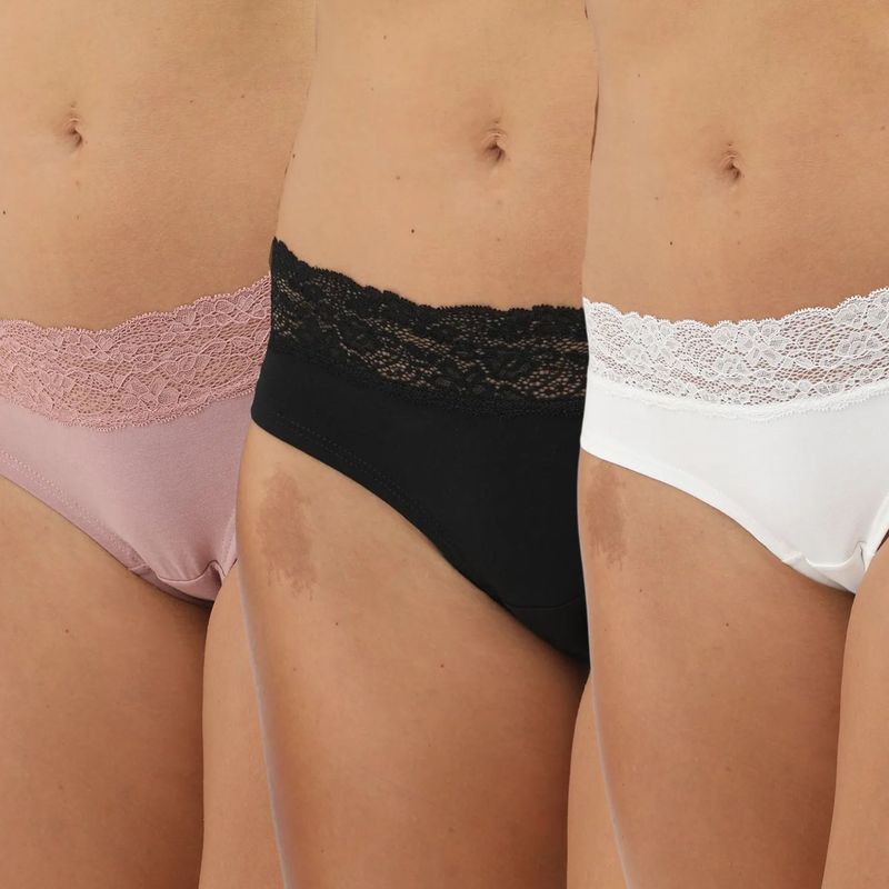 BLU - Pack X3 Calzón Algodón Mujer Blu