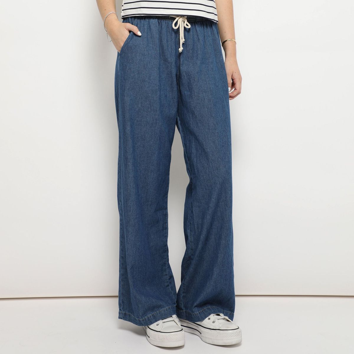 AMERICAN ABBEY - Pantalón Culotte 100% Algodón Mujer America Abbey