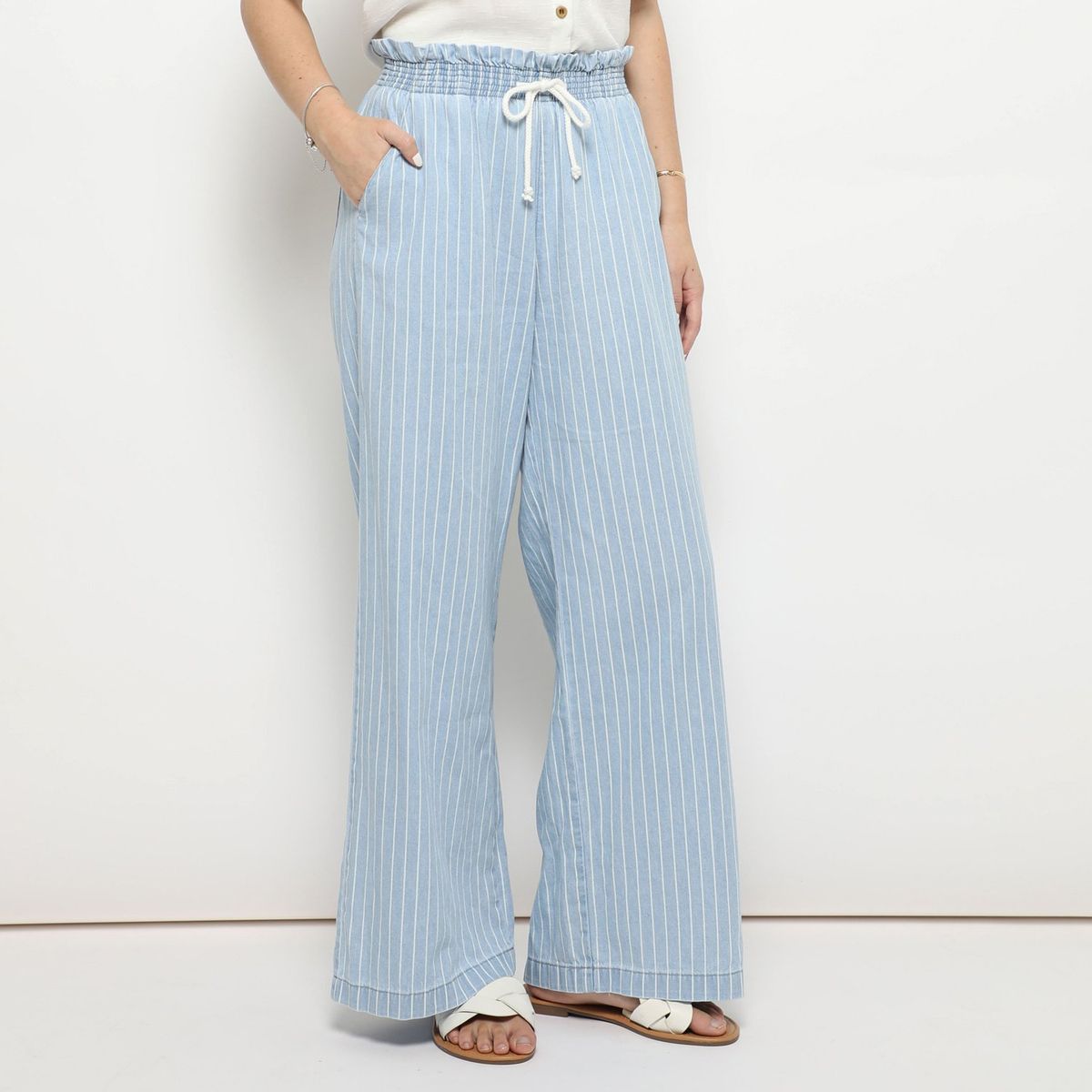 AMERICAN ABBEY - Pantalón Culotte 100% Algodón Mujer America Abbey