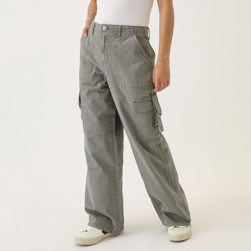 DENIMLAB - Pantalón Wide Algodón Mujer Denimlab