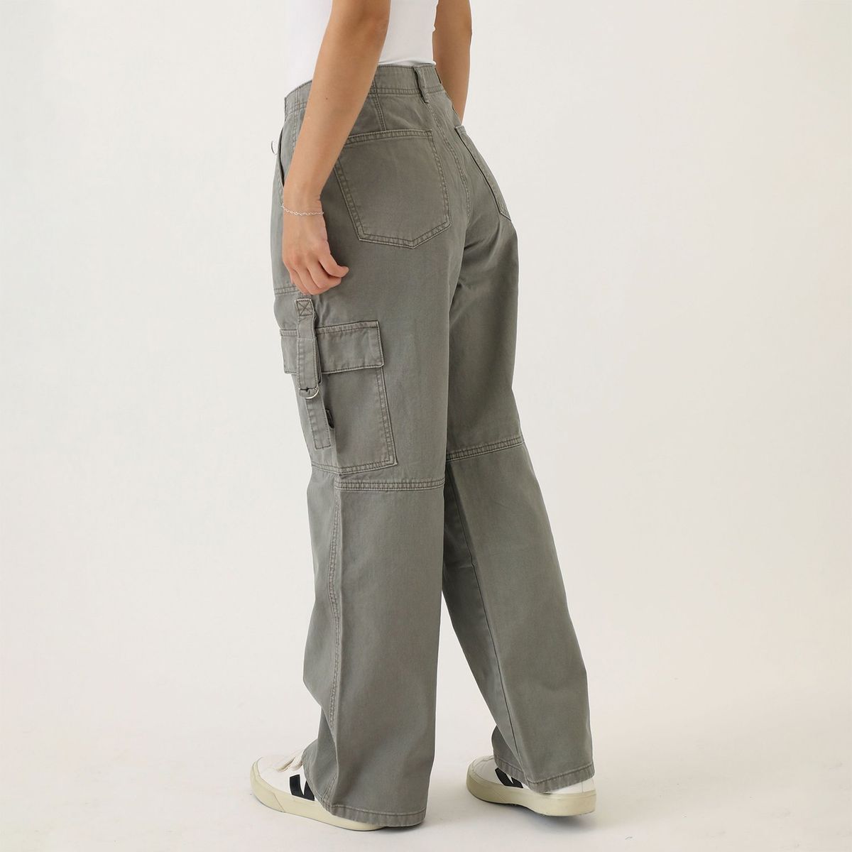 DENIMLAB - Pantalón Wide Algodón Mujer Denimlab