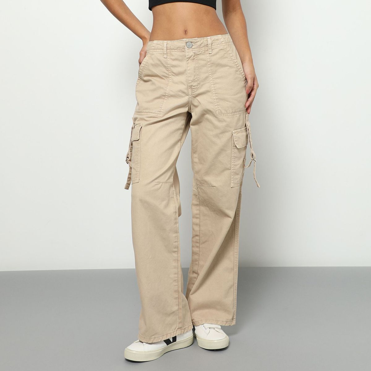 DENIMLAB - Pantalón Wide Algodón Mujer Denimlab