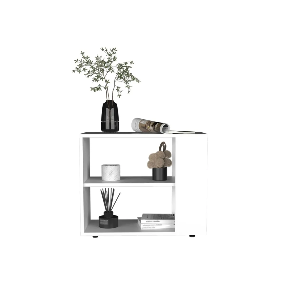 TUHOME - Mesa Lateral Garden - Blanco