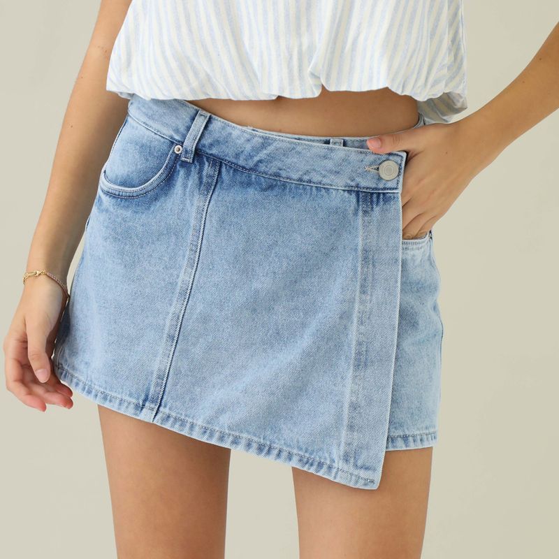 SYBILLA - Falda Short Algodón Mujer Sybilla