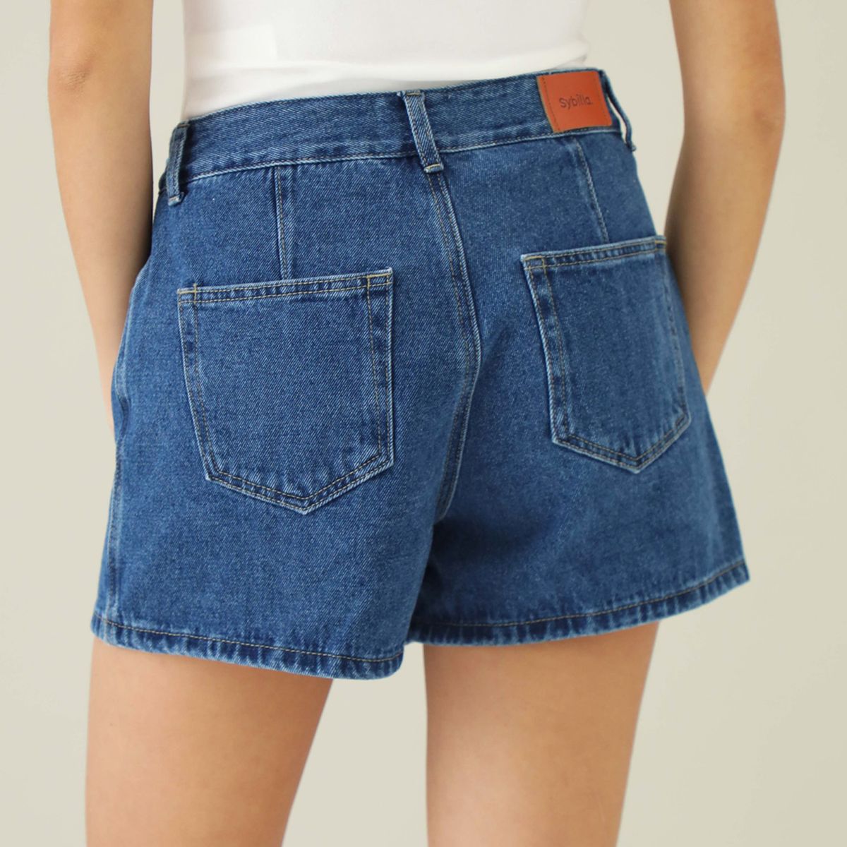 SYBILLA - Falda Short Algodón Mujer Sybilla