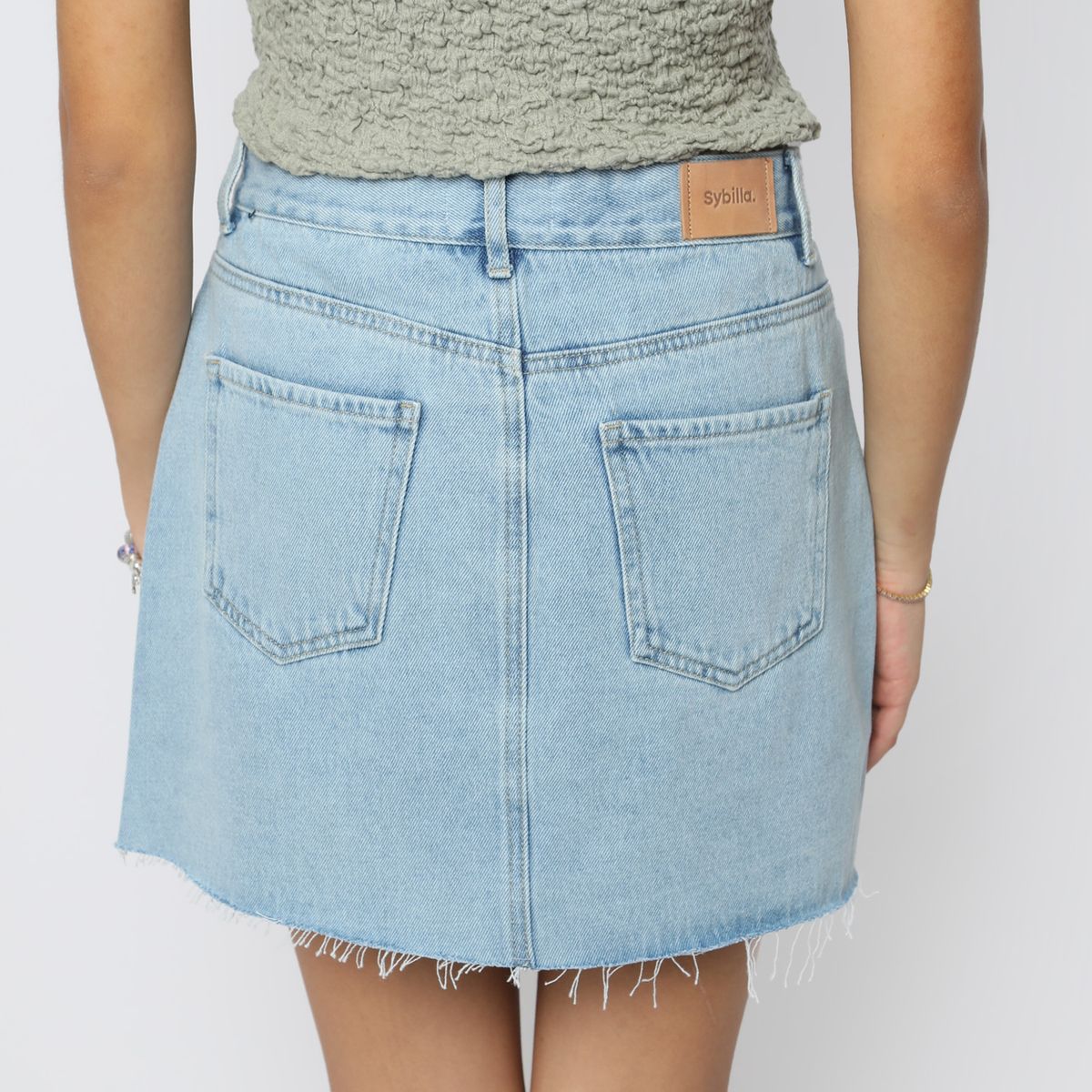 SYBILLA - Falda Corta Algodón Mujer Sybilla