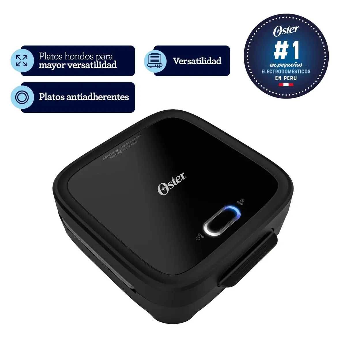 OSTER - Sandwichera Oster 750W Antiadherente