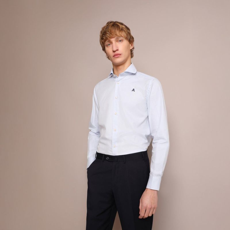 SCALPERS - Camisa Manga Larga 100% Algodón Hombre Scalpers 