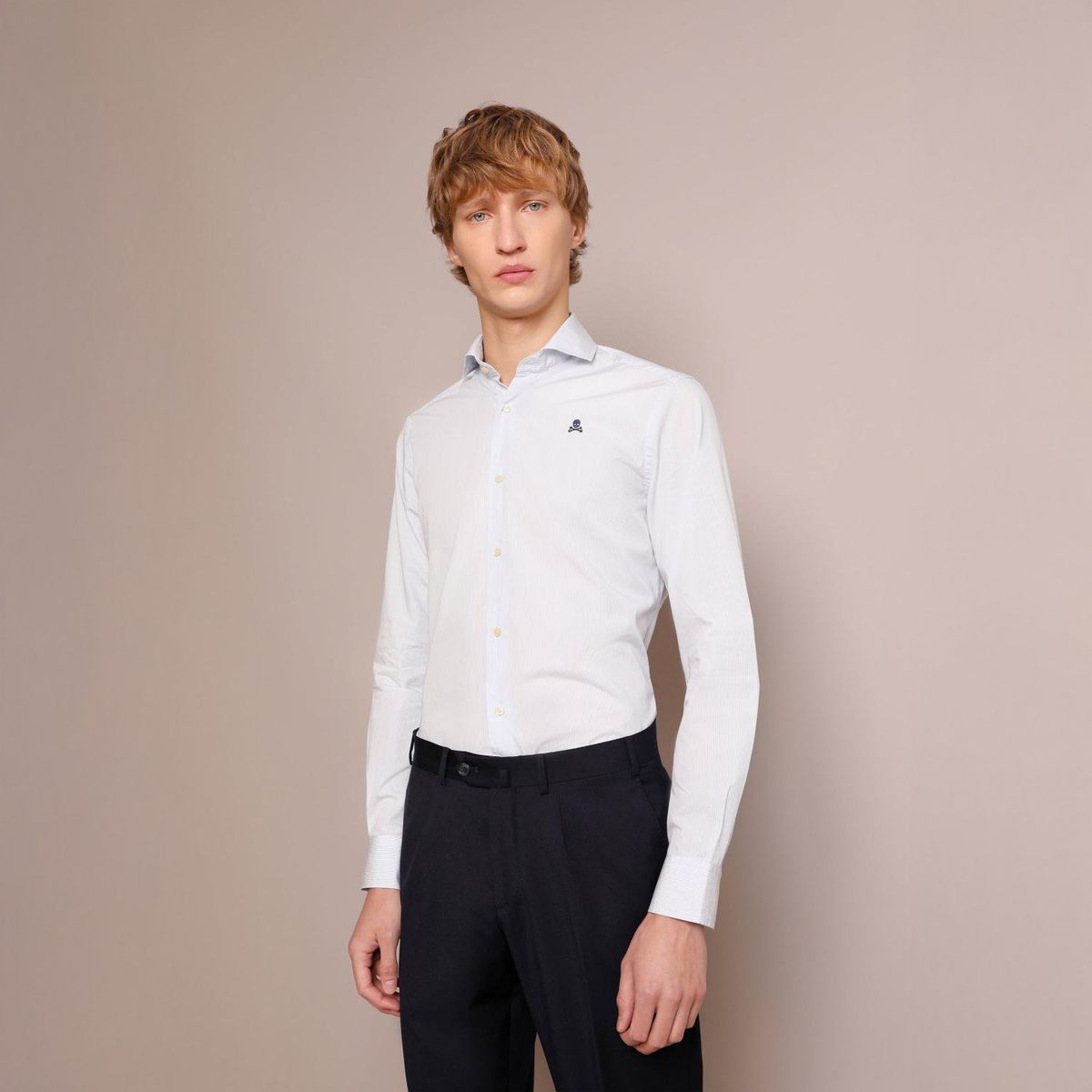 SCALPERS - Camisa Manga Larga 100% Algodón Hombre Scalpers 