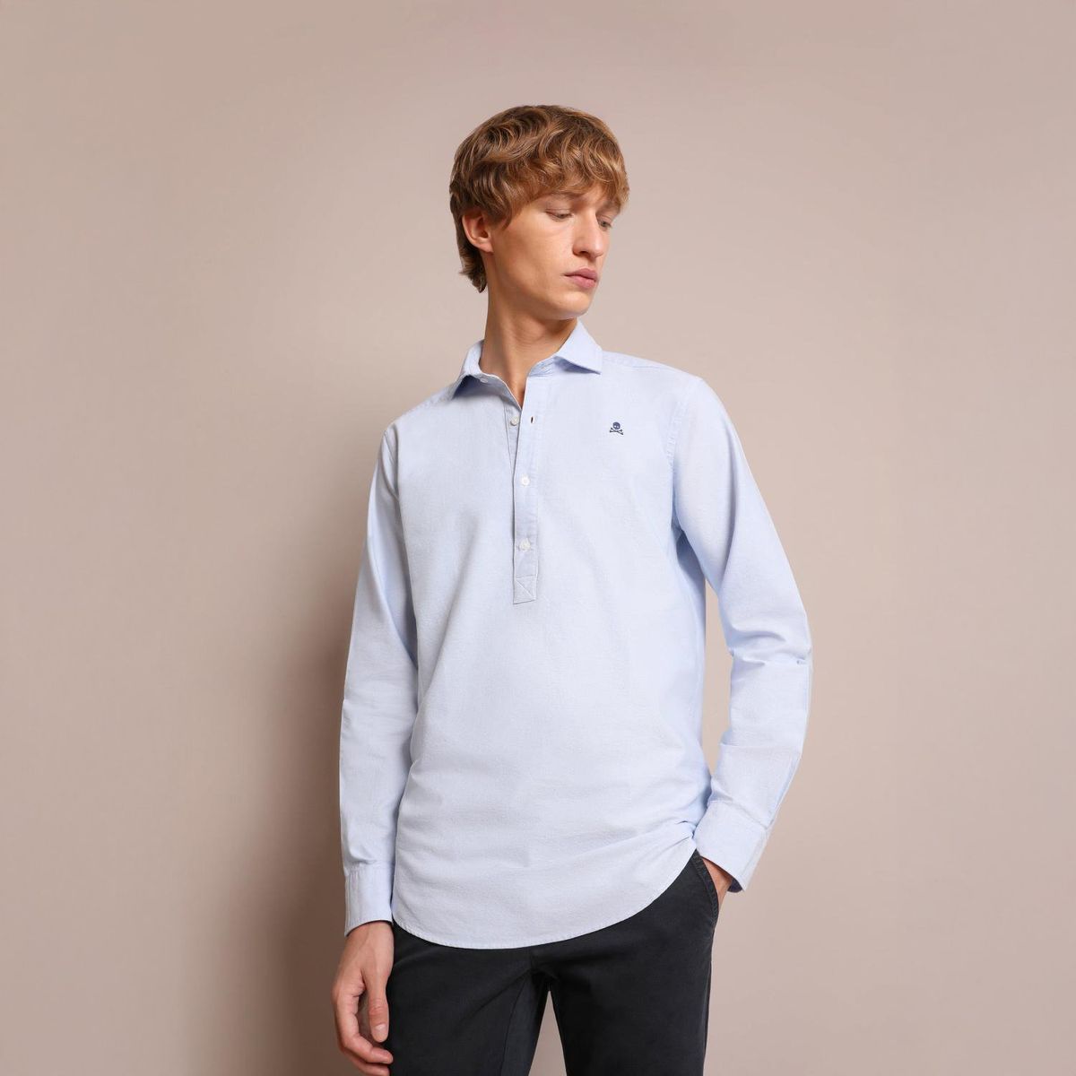 SCALPERS - Camisa Manga Larga 100% Algodón Hombre Scalpers 