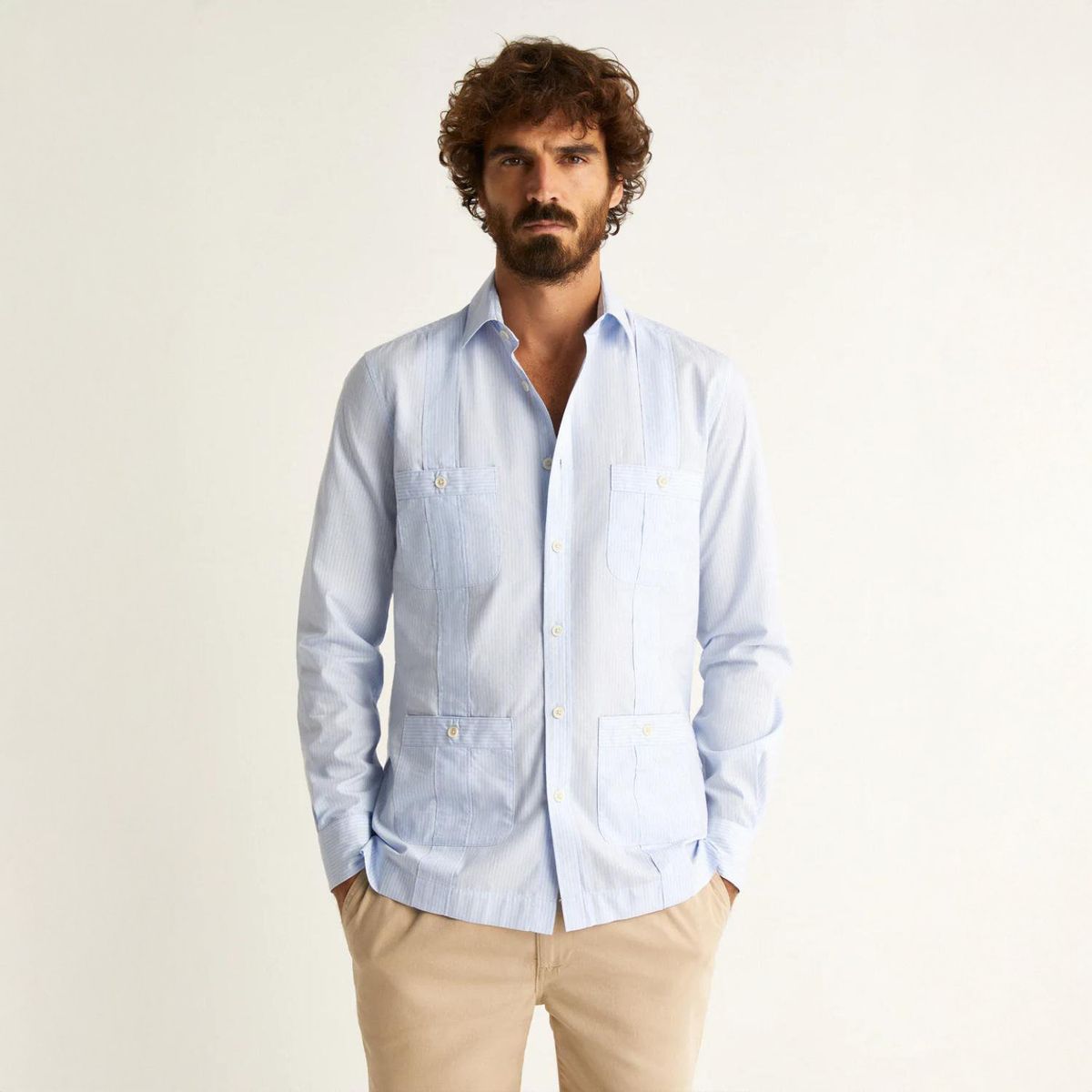 SCALPERS - Camisa Manga Larga 100% Algodón Hombre Scalpers 