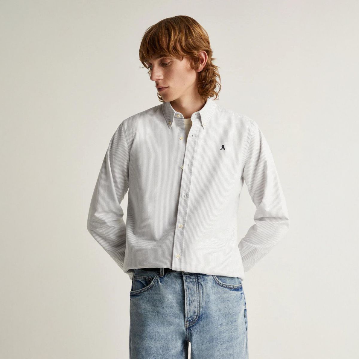 SCALPERS - Camisa Manga Larga 100% Algodón Hombre Scalpers 