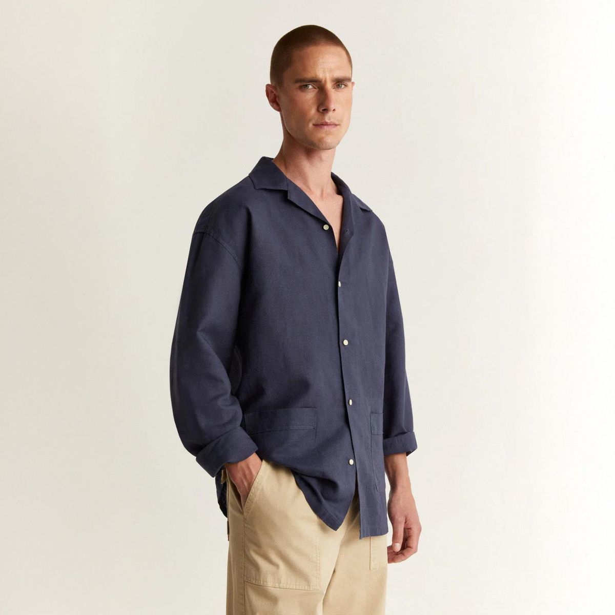 SCALPERS - Camisa Manga Larga 100% Algodón Hombre Scalpers