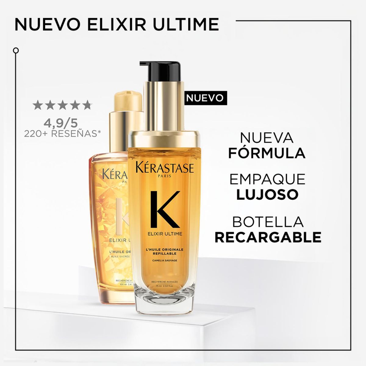 KERASTASE - Elixir Ultime Aceite Capilar Para Todo Tipo de Cabello 75ml Kerastase