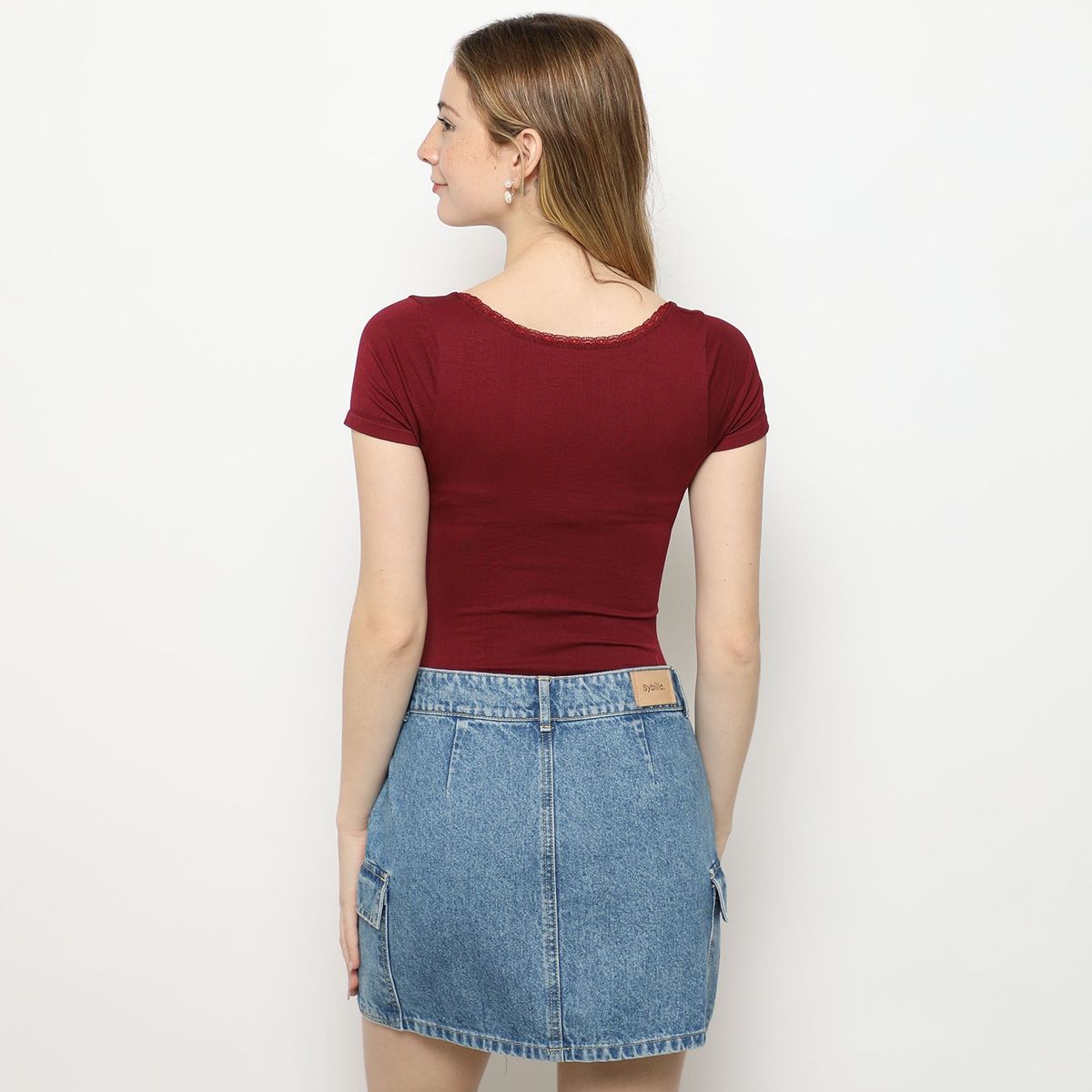 SYBILLA - Body Manga Corta Mujer Sybilla