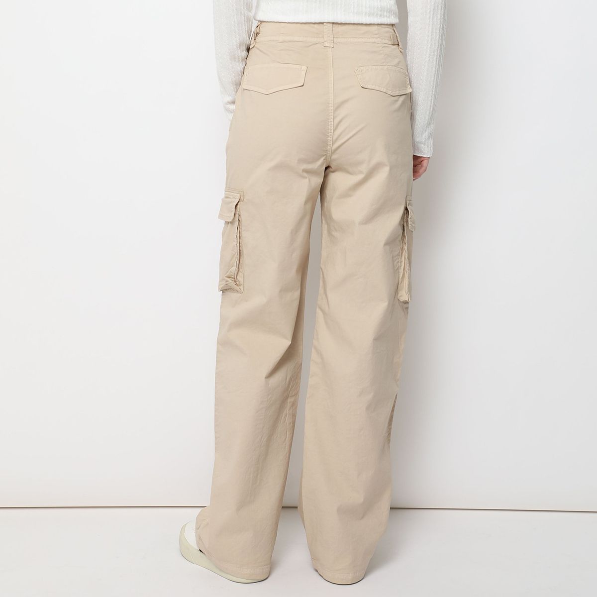 SYBILLA - Pantalón Straight Algodón Mujer Sybilla