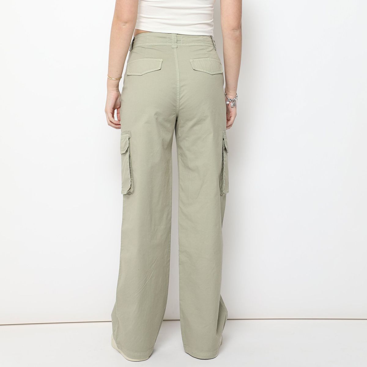 SYBILLA - Pantalón Straight Algodón Mujer Sybilla