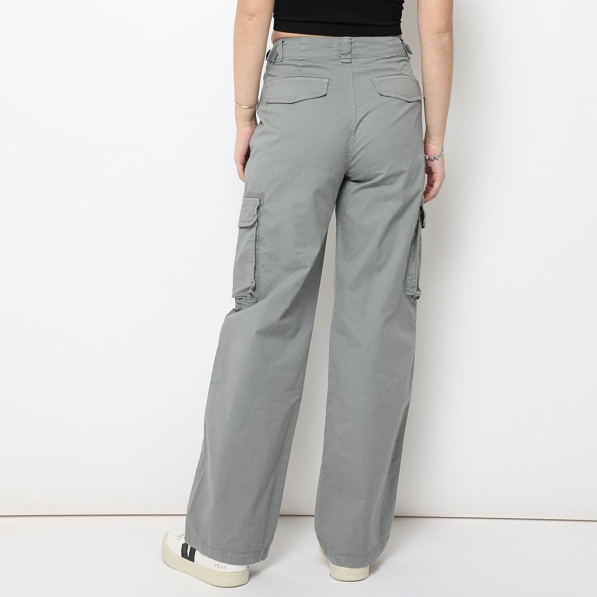 SYBILLA - Pantalón Straight Algodón Mujer Sybilla