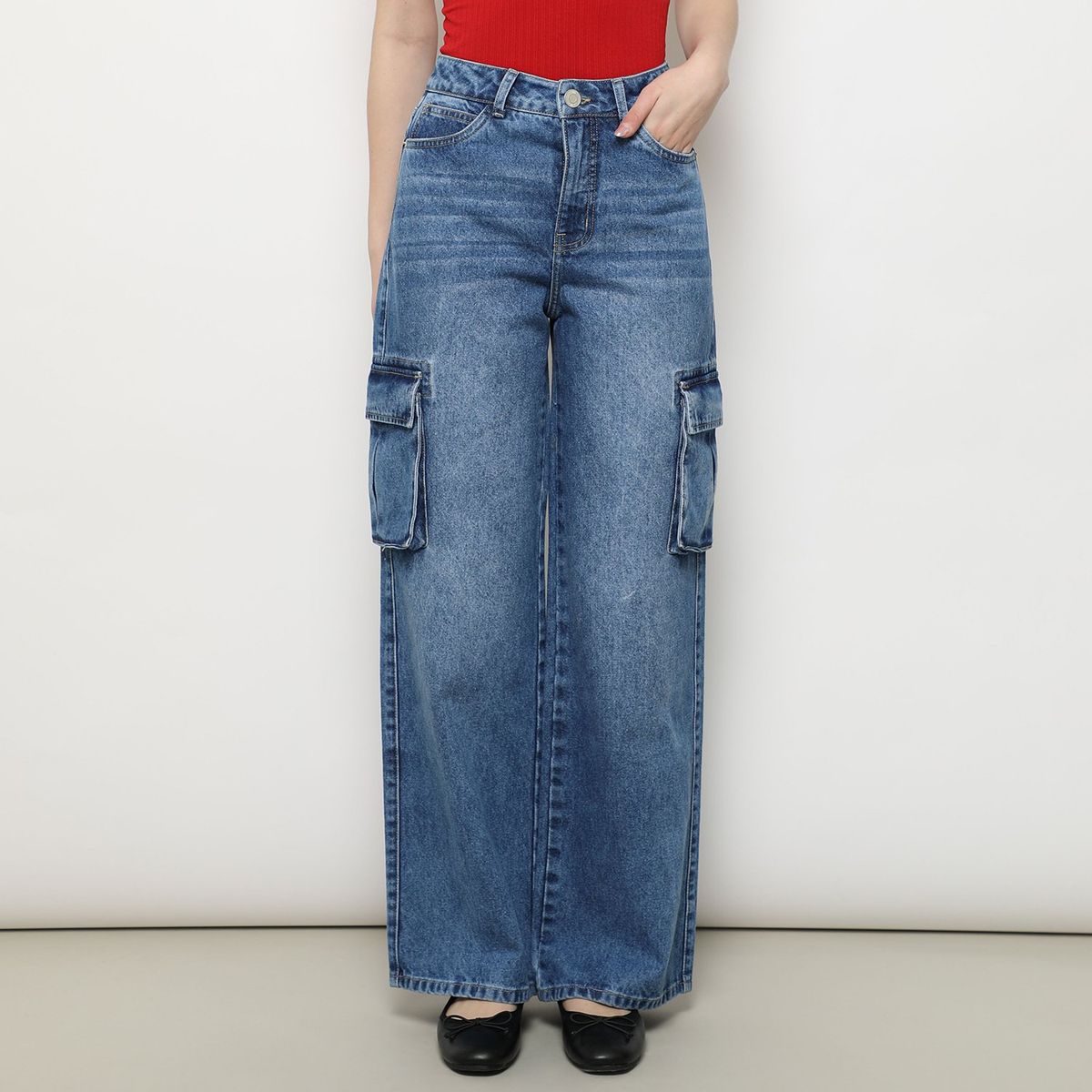 SYBILLA - Pantalón Straight Algodón Mujer Sybilla