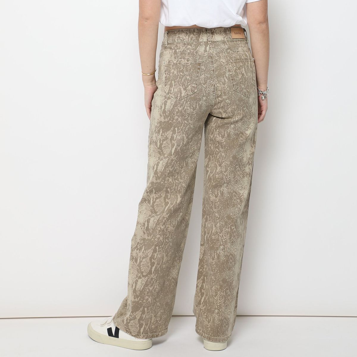 SYBILLA - Pantalón Straight Algodón Mujer Sybilla