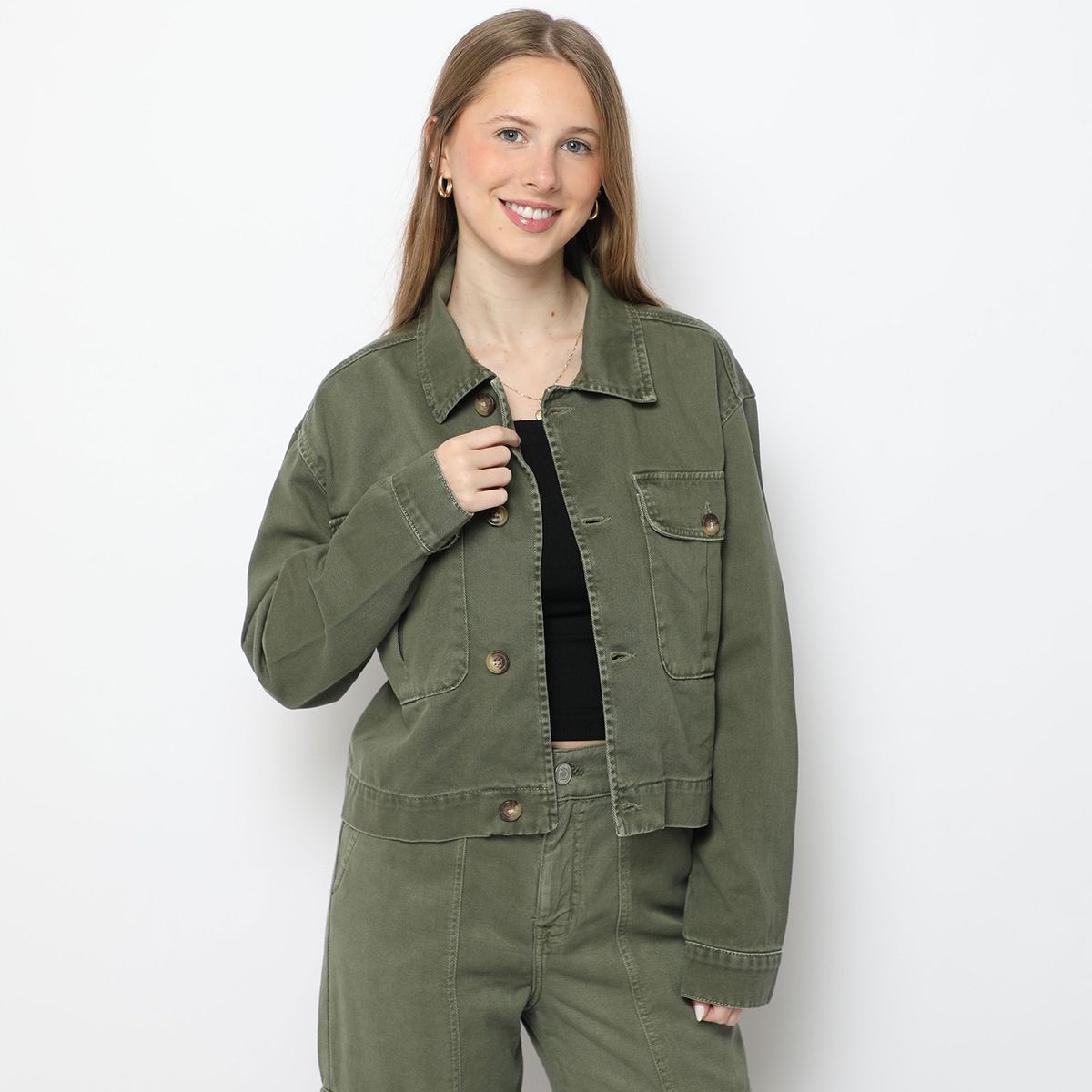 SYBILLA - Casaca 100% Algodón Mujer Sybilla