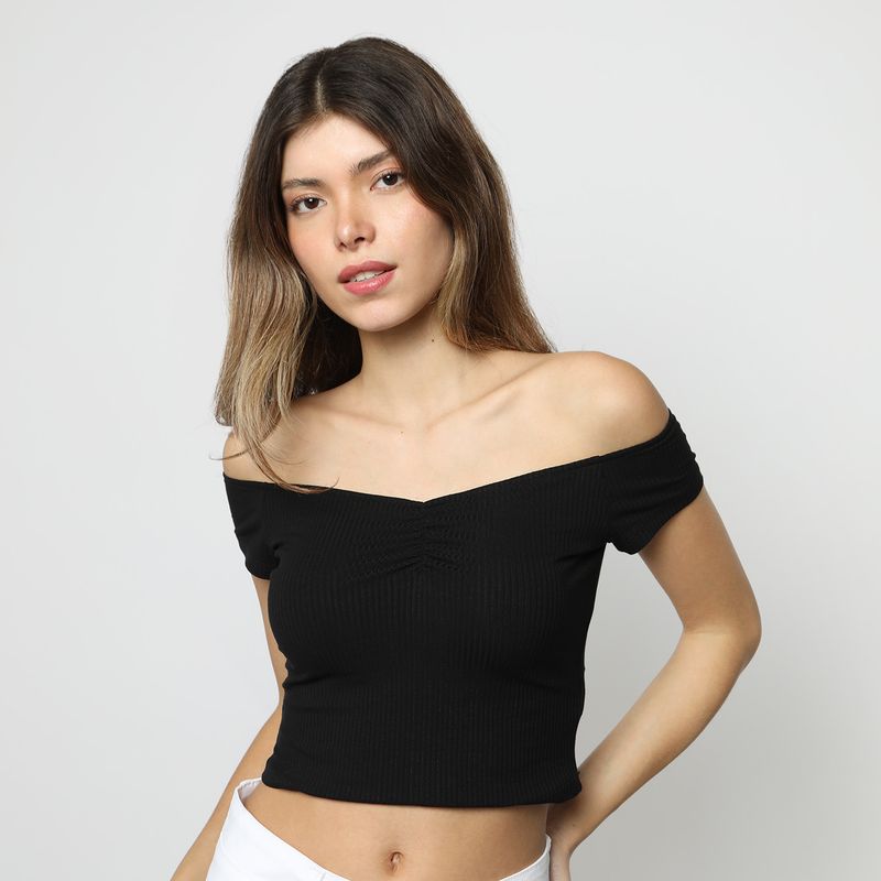 MOSSIMO - Top Manga Larga Algodón Mujer Mossimo