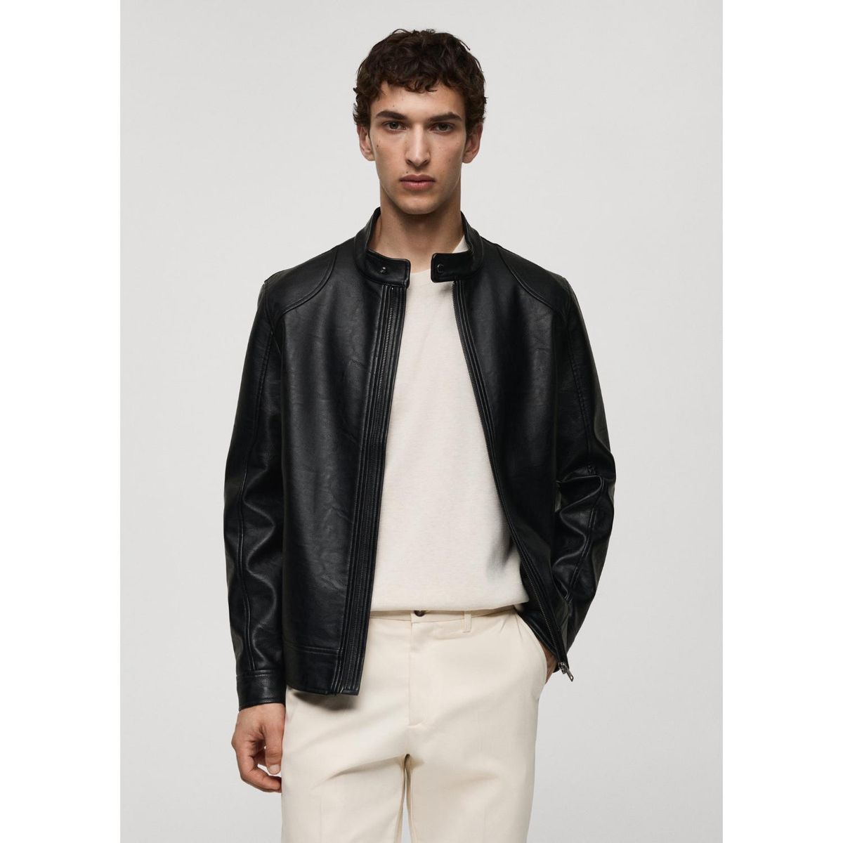 MANGO - Casaca Biker Hombre Mango 