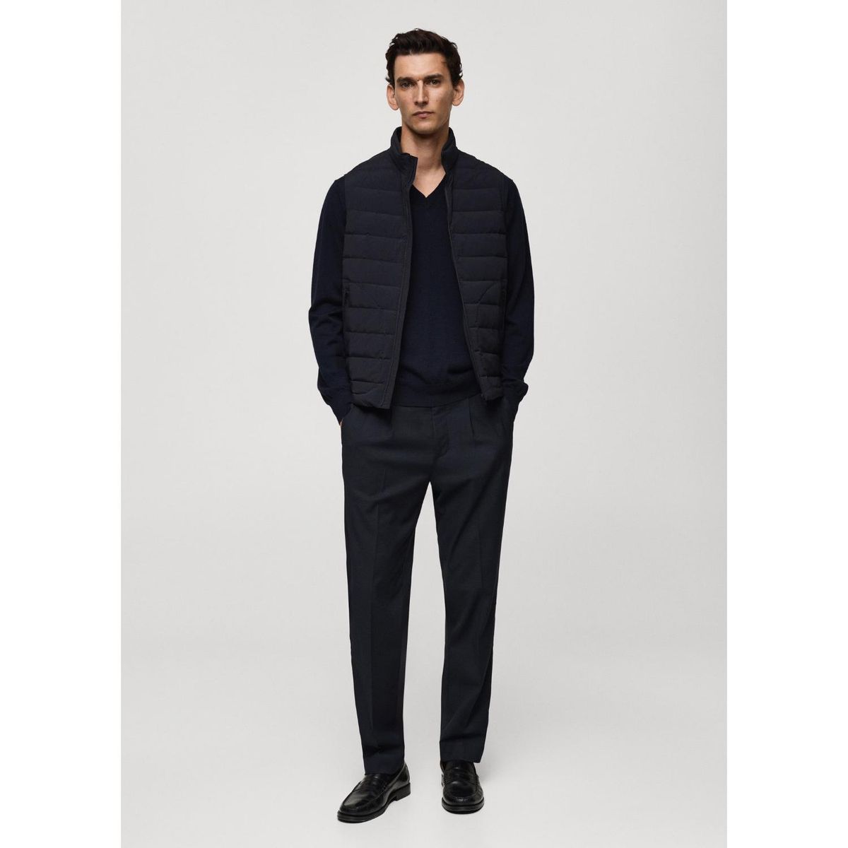 MANGO - Chaleco Acolchado Plumas Hombre Mango 