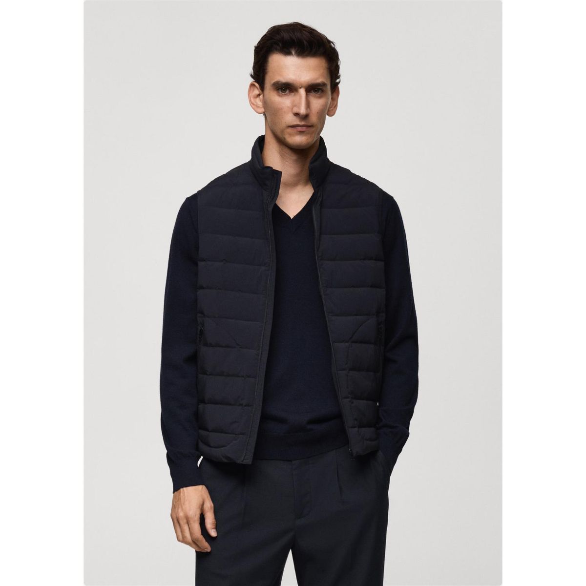 MANGO - Chaleco Acolchado Plumas Hombre Mango 