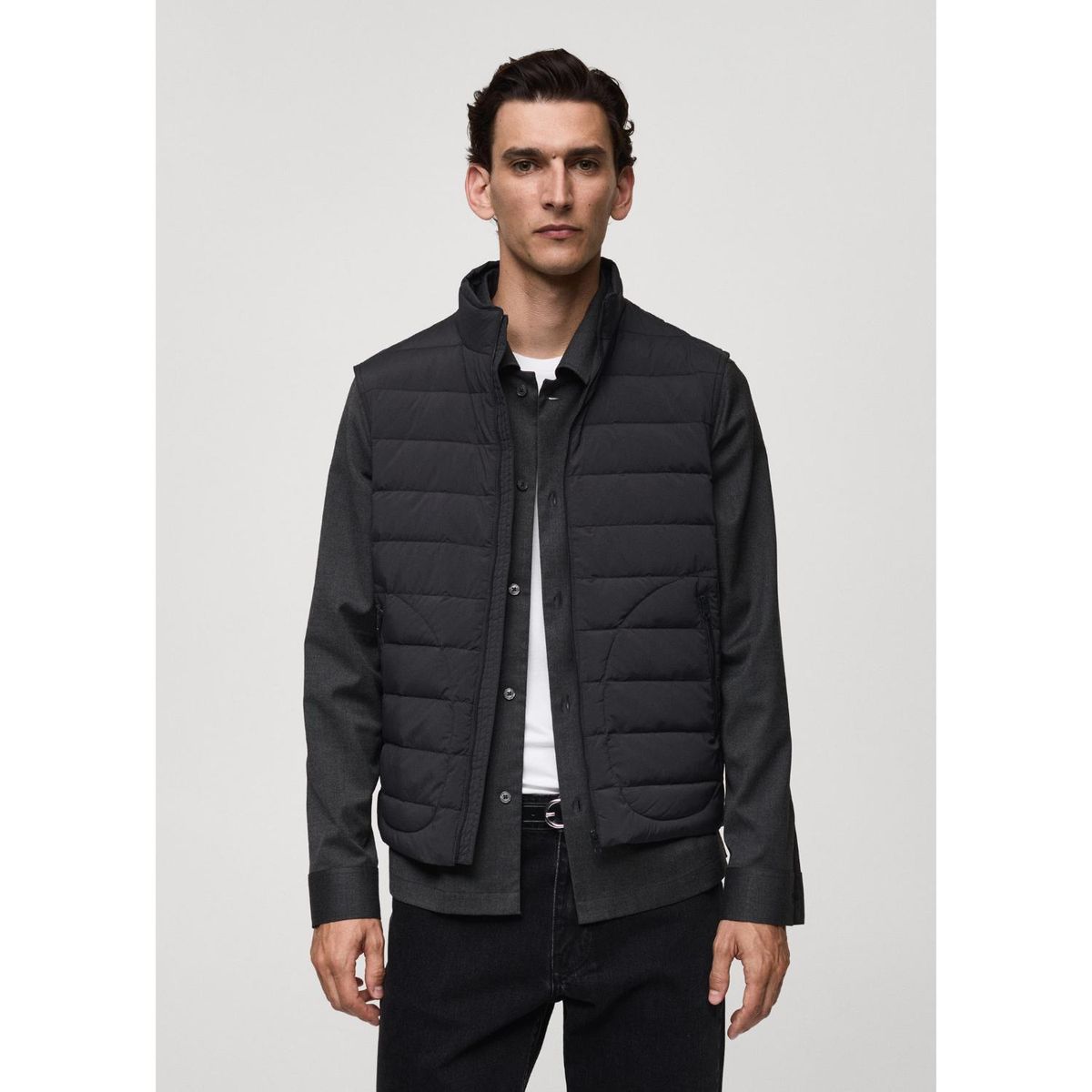 MANGO - Chaleco Acolchado Plumas Hombre Mango 