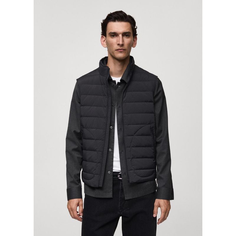 MANGO - Chaleco Acolchado Plumas Hombre Mango 