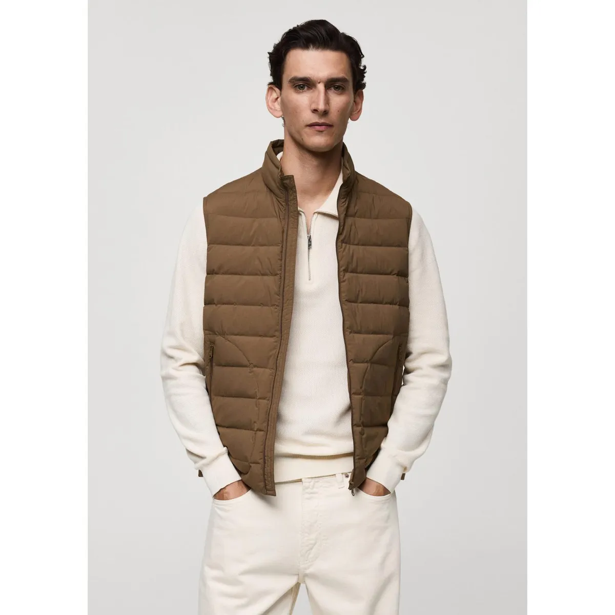 MANGO - Chaleco Acolchado Plumas Hombre Mango 