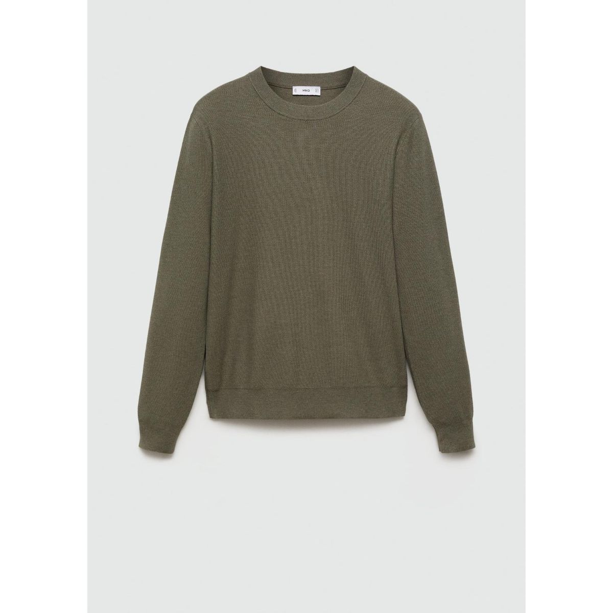 MANGO - Jersey Punto Fino Algodón Hombre Mango