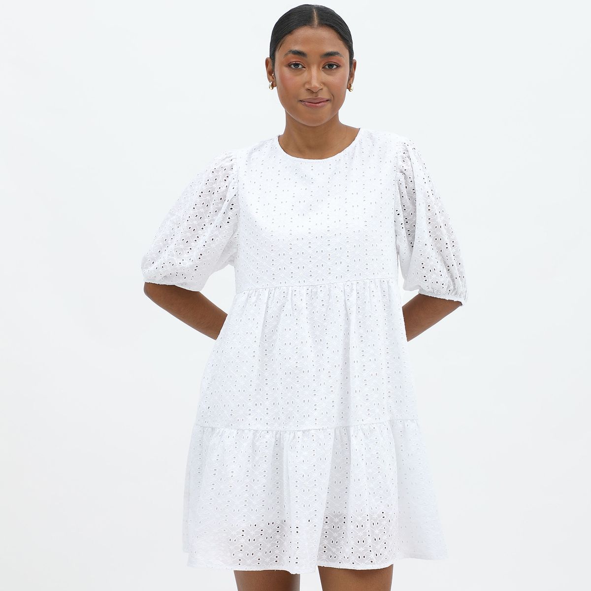 BASEMENT - Vestido Largo 100% Algodón Mujer Basement