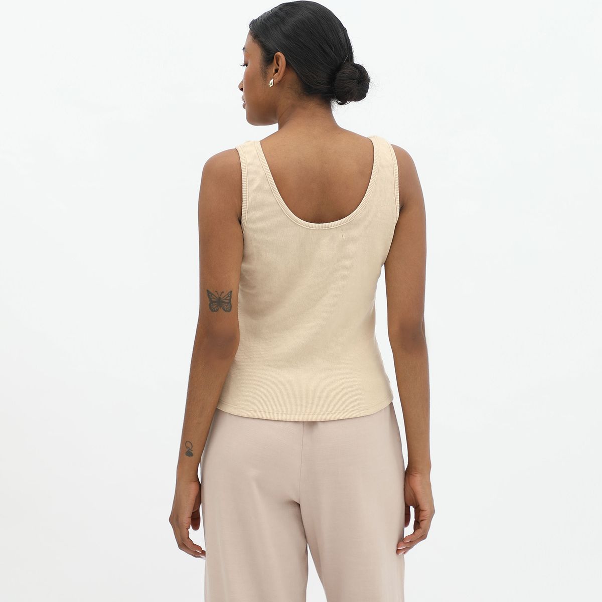 BASEMENT - Top Sin Mangas Algodón Mujer Basement