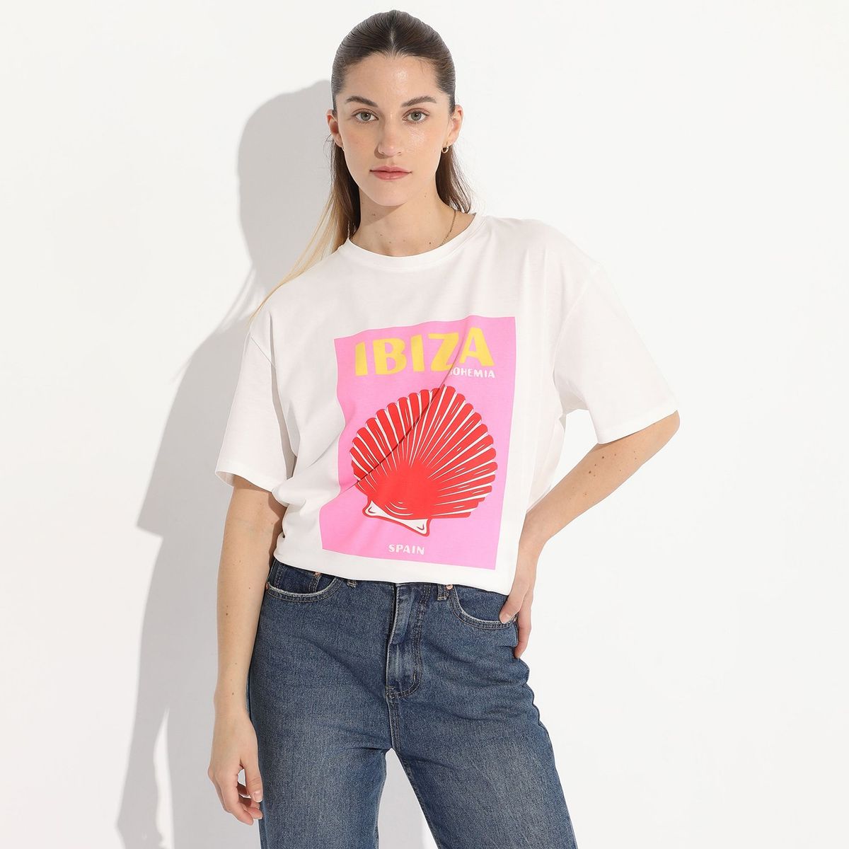 BASEMENT - Polo Basement 100% Algodón Manga Corta Estampado