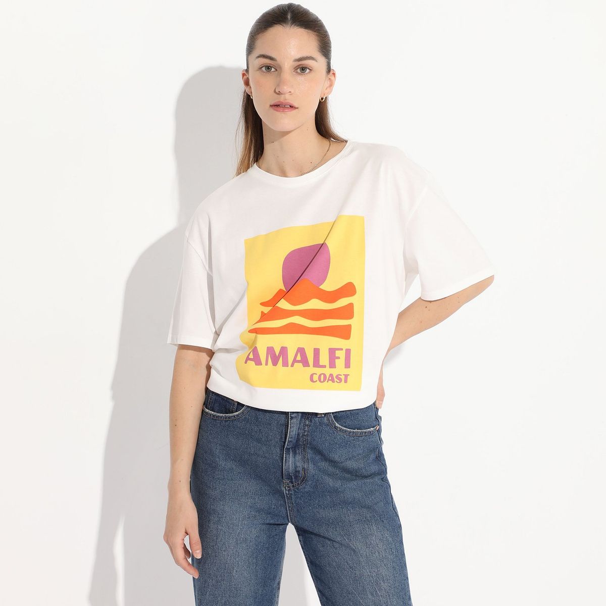 BASEMENT - Polo Basement 100% Algodón Manga Corta Estampado