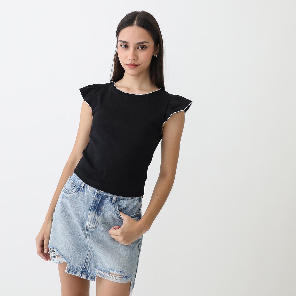 SYBILLA - Polo Manga Corta Algodón Mujer Sybilla