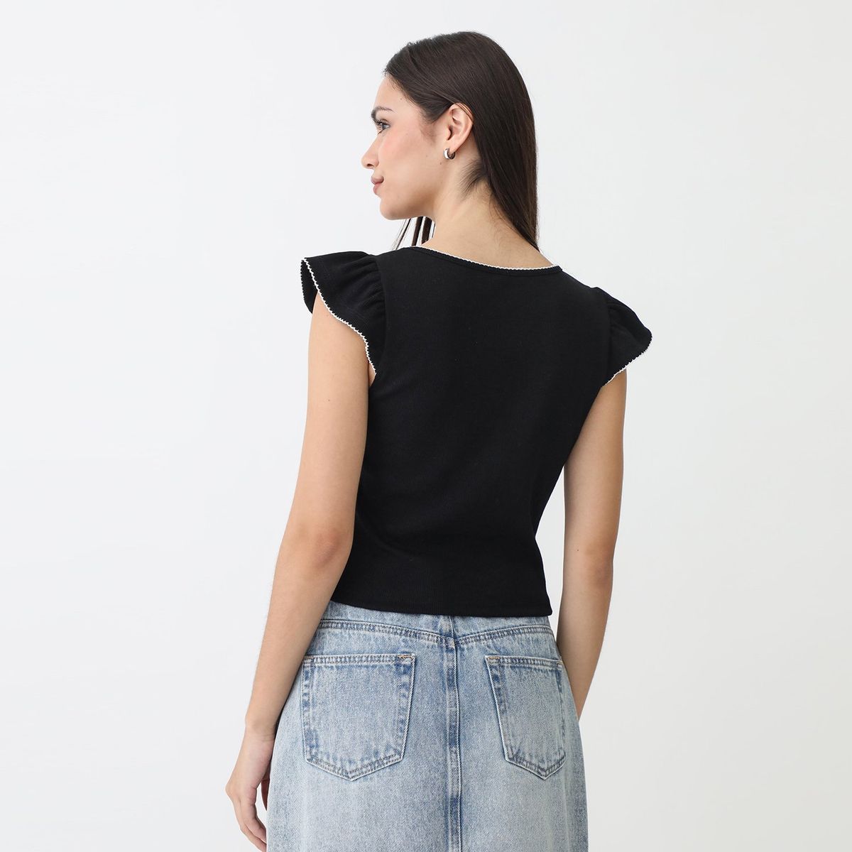 SYBILLA - Polo Manga Corta Algodón Mujer Sybilla