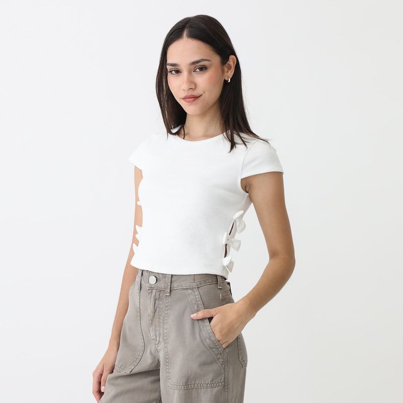 SYBILLA - Polo Manga Corta Algodón Mujer Sybilla