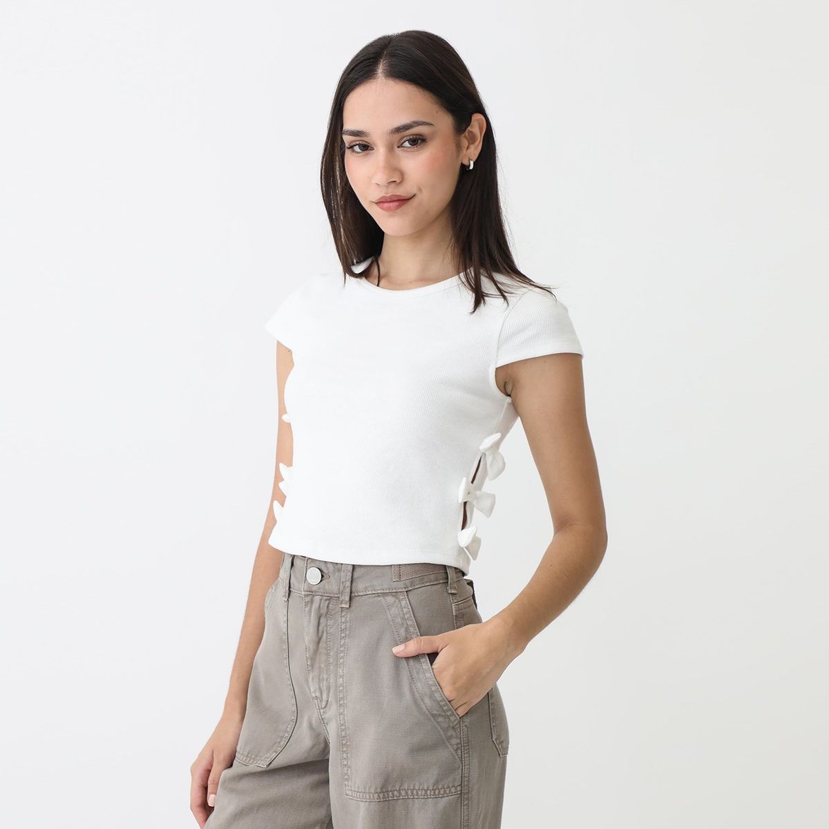 SYBILLA - Polo Manga Corta Algodón Mujer Sybilla